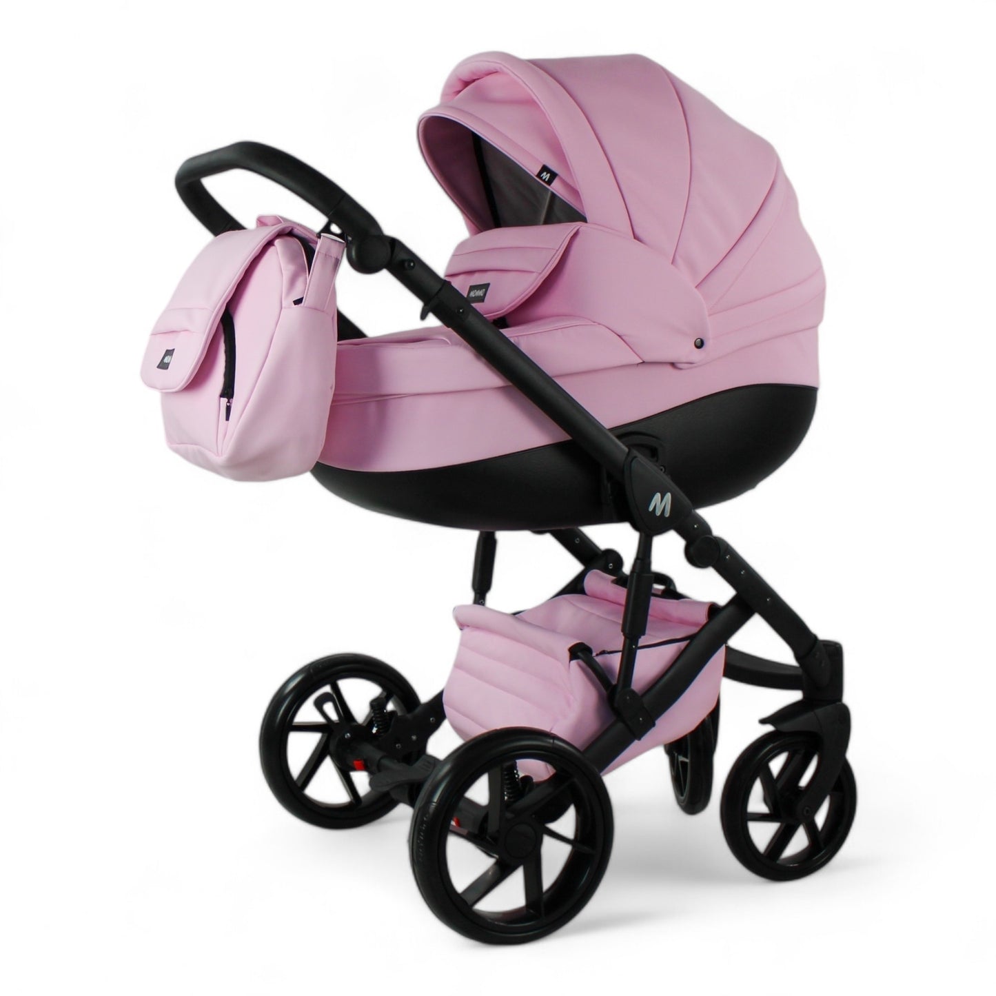 MOMMO AAA Kinderwagen 2in1 Karamell Ökoleder