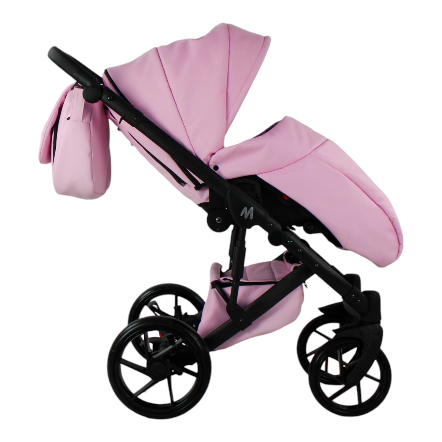 MOMMO AAA Kinderwagen 2in1 Karamell Ökoleder