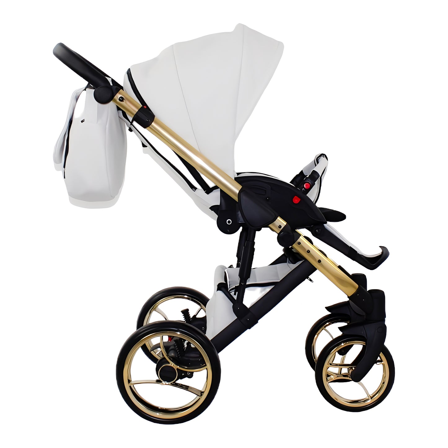 MOMMO AAA Kinderwagen 2in1 Karamell Ökoleder