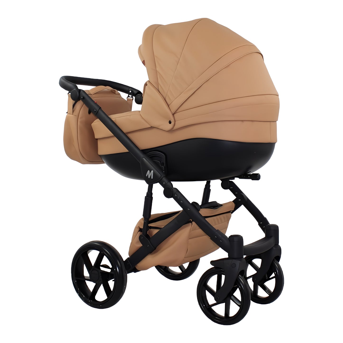 MOMMO AAA Kinderwagen 2in1 Karamell Ökoleder