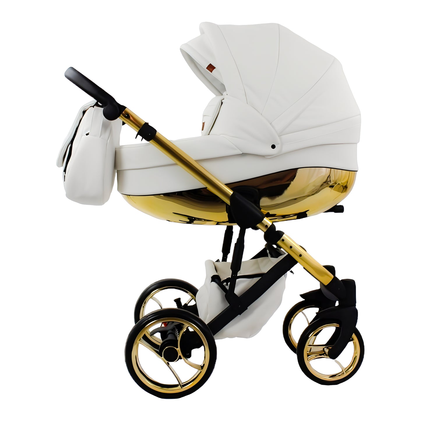 MOMMO AAA Kinderwagen 2in1 Karamell Ökoleder