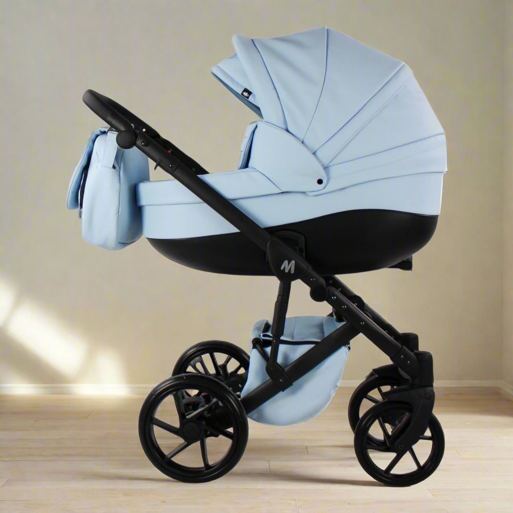 MOMMO AAA Kinderwagen 2in1 Karamell Ökoleder