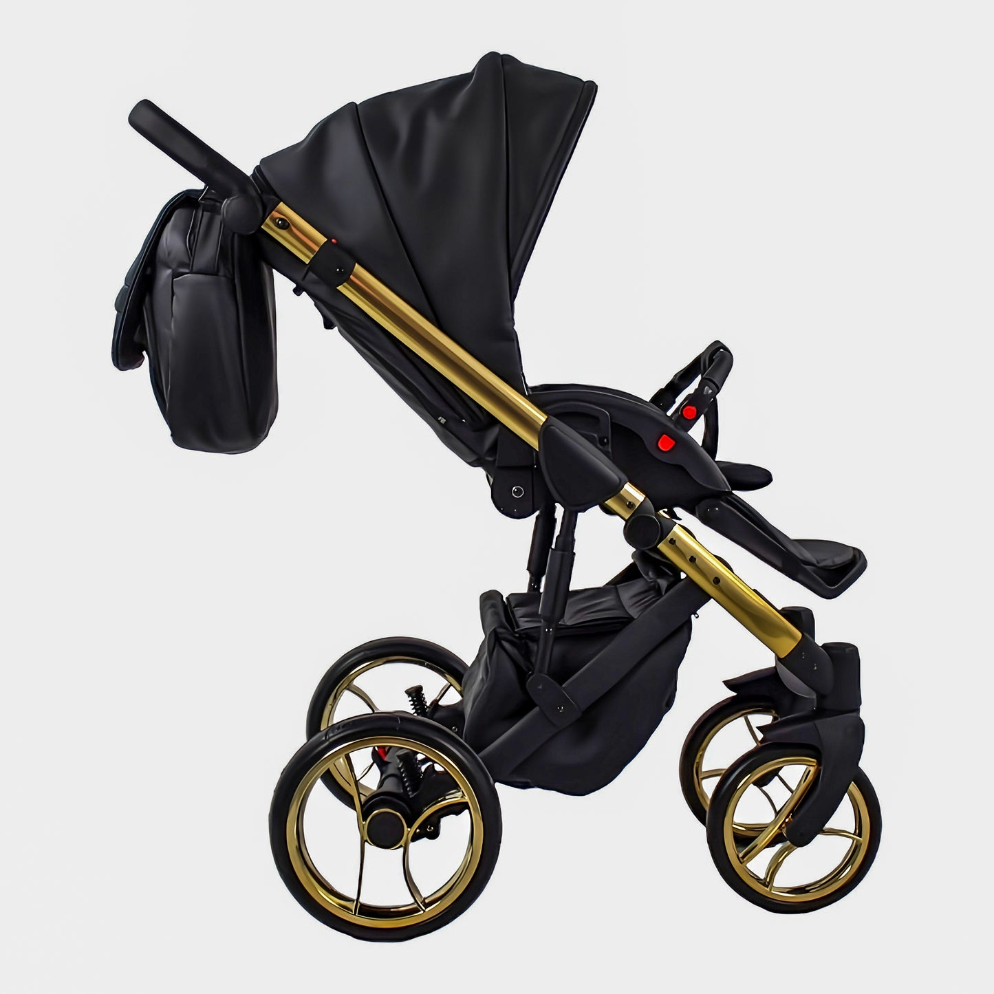 MOMMO AAA Kinderwagen 2in1 Karamell Ökoleder