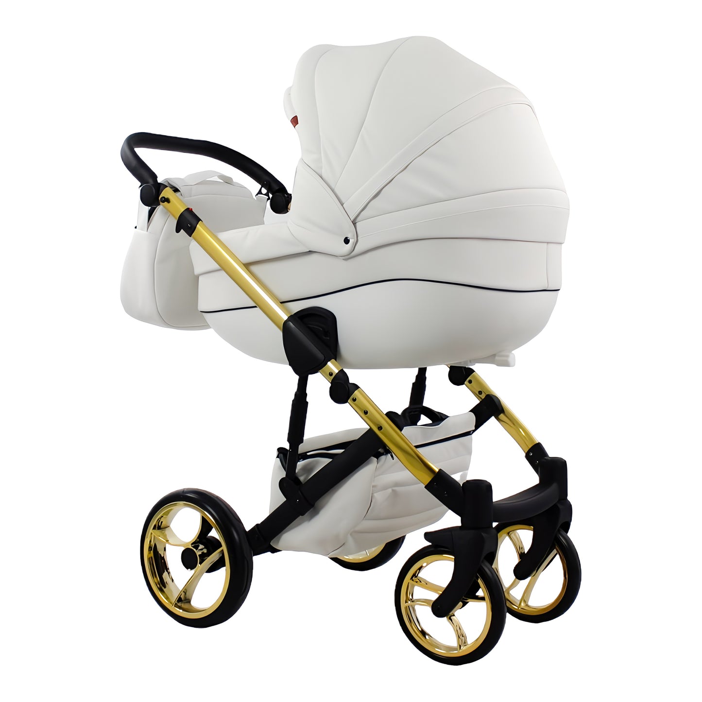 MOMMO AAA Kinderwagen 2in1 Karamell Ökoleder