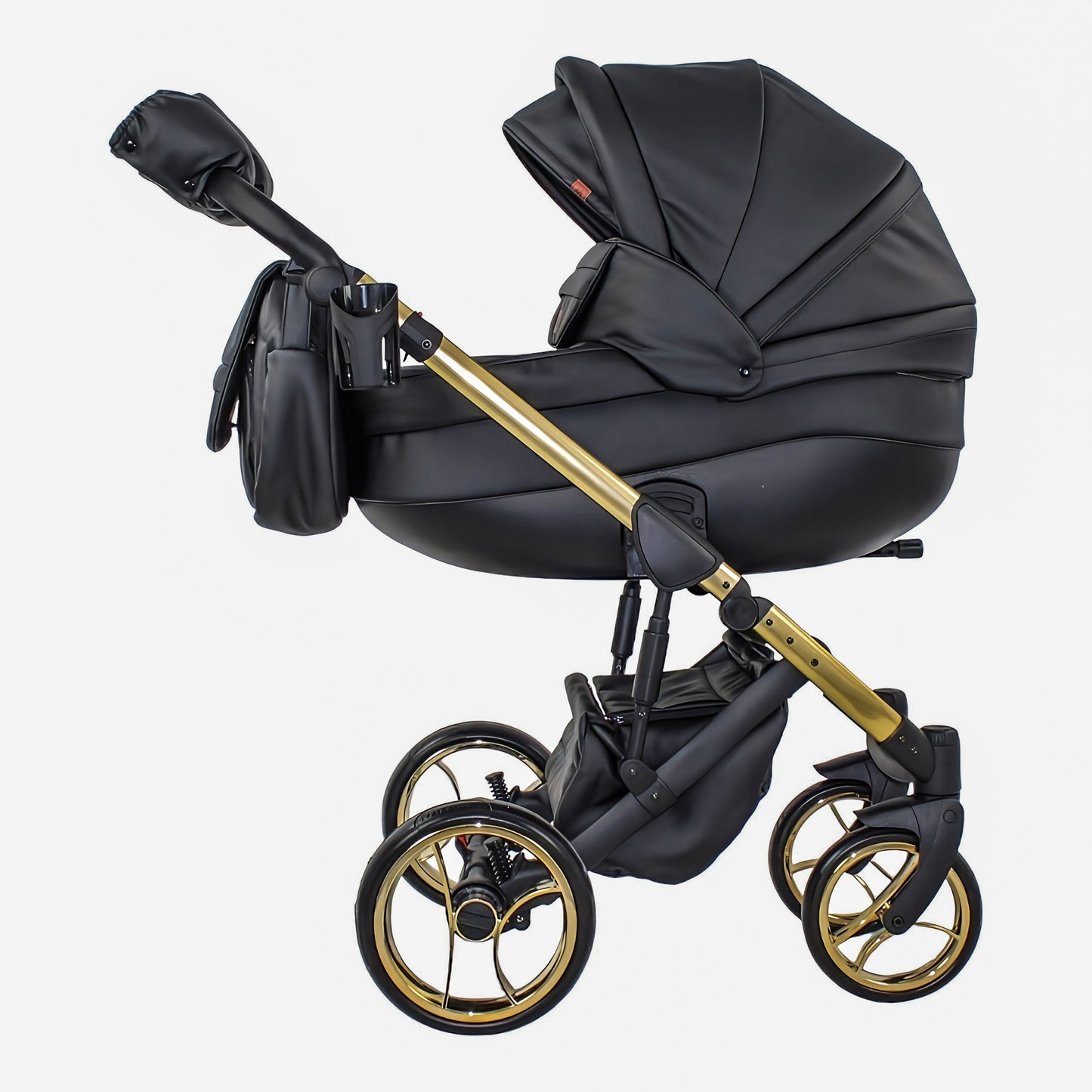 MOMMO AAA Kinderwagen 2in1 Karamell Ökoleder