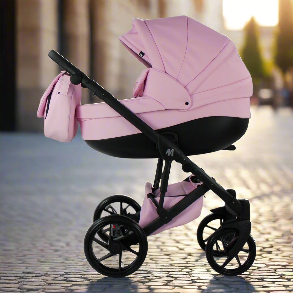 MOMMO AAA Kinderwagen 2in1 Karamell Ökoleder