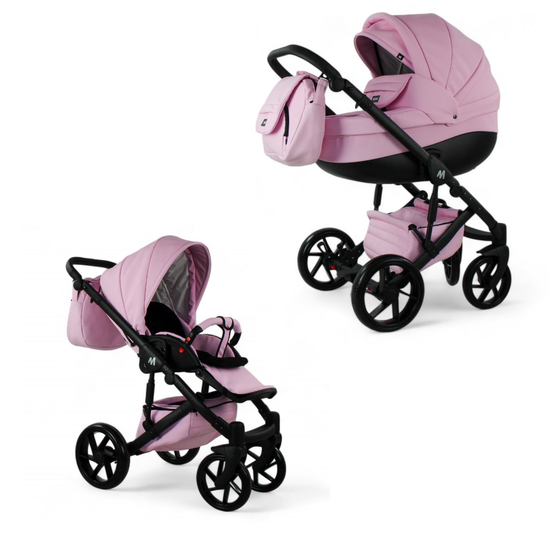 MOMMO AAA Kinderwagen 2in1 Karamell Ökoleder