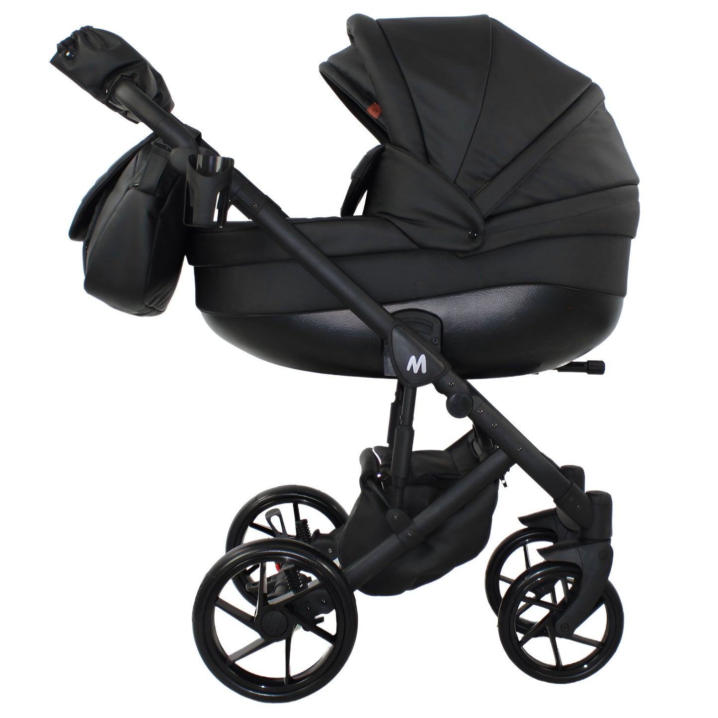 MOMMO AAA Kinderwagen 2in1 Karamell Ökoleder