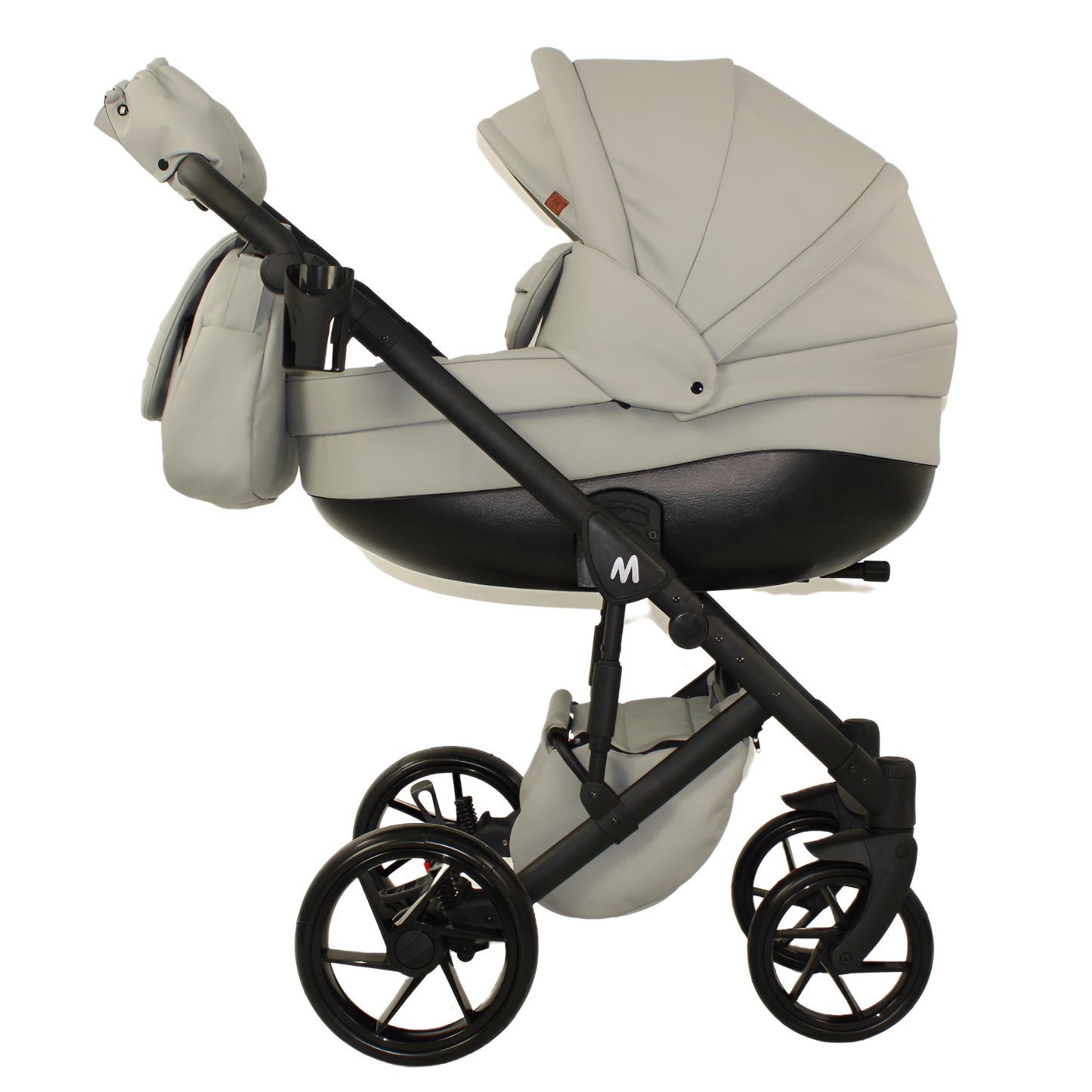 MOMMO AAA Kinderwagen 2in1 Karamell Ökoleder