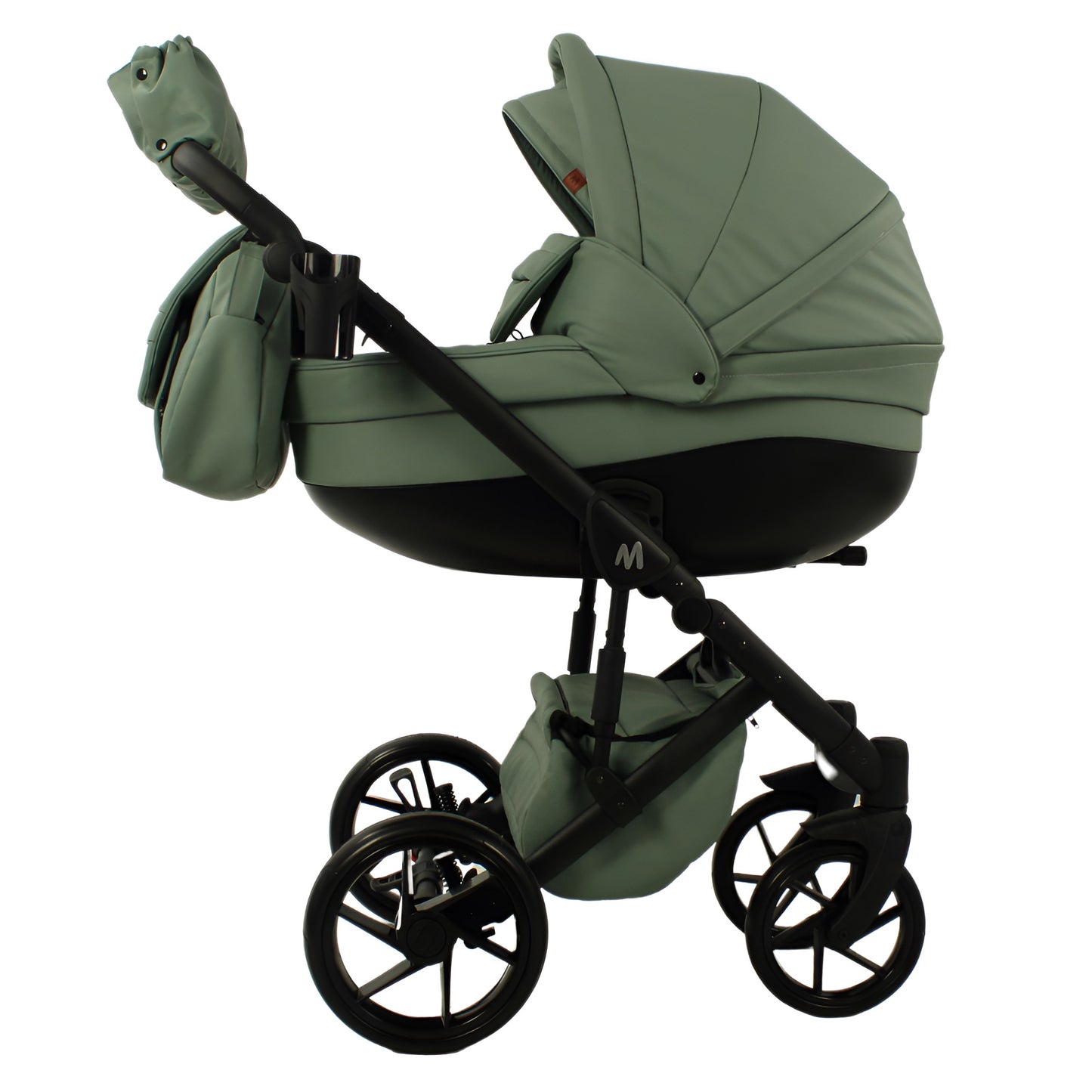 MOMMO AAA Kinderwagen 2in1 Karamell Ökoleder