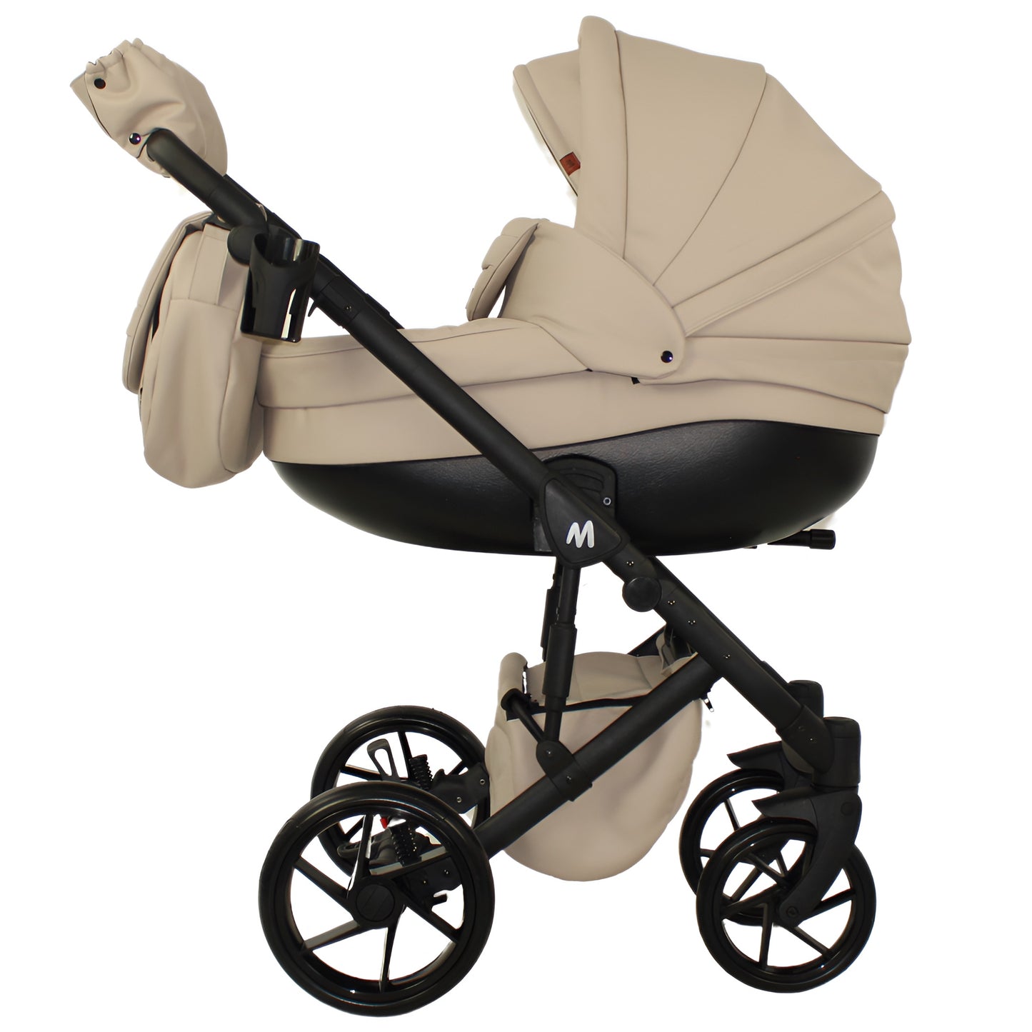 MOMMO AAA Kinderwagen 2in1 Karamell Ökoleder