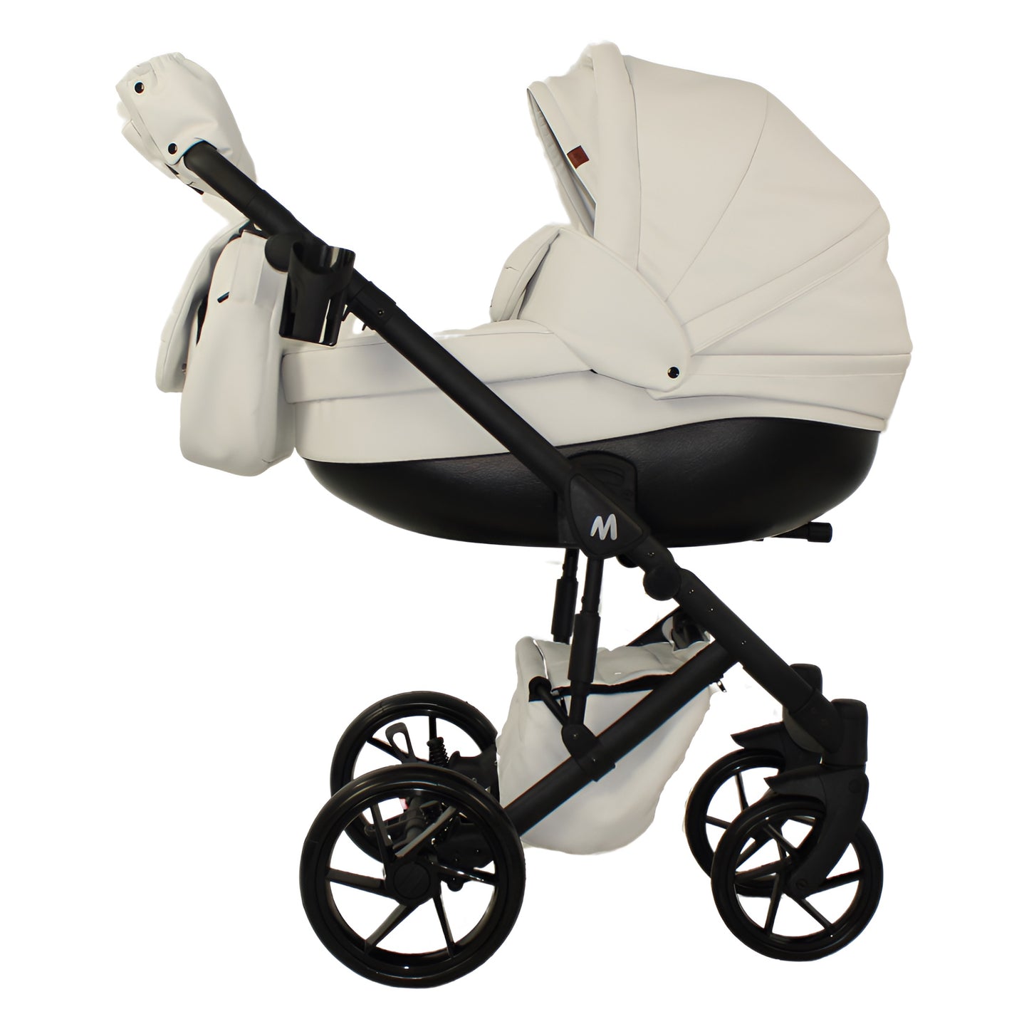 MOMMO AAA Kinderwagen 2in1 Karamell Ökoleder