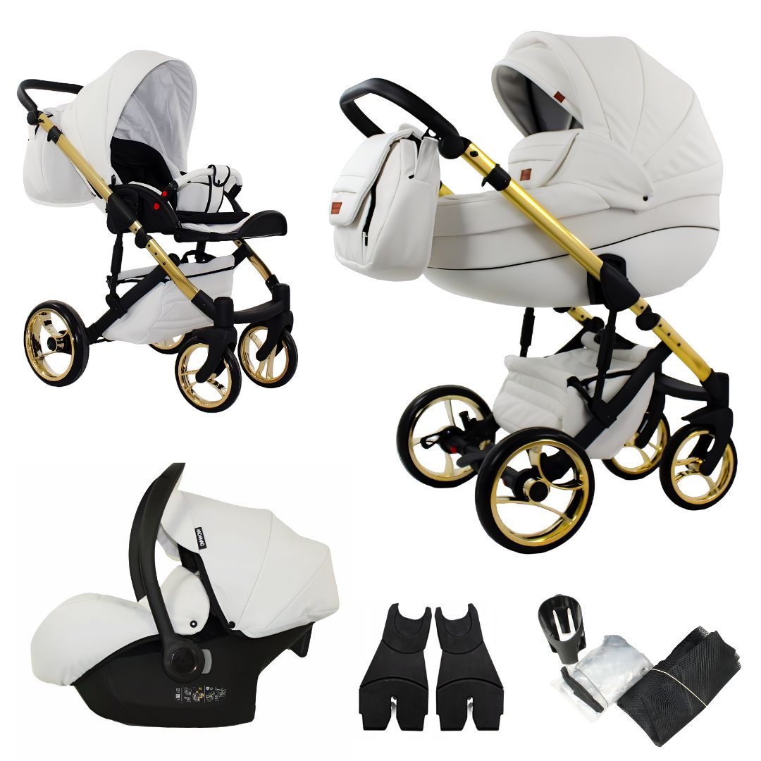 MOMMO AAA Baby Stroller 2in1/3in1/4in1 Eco Leather