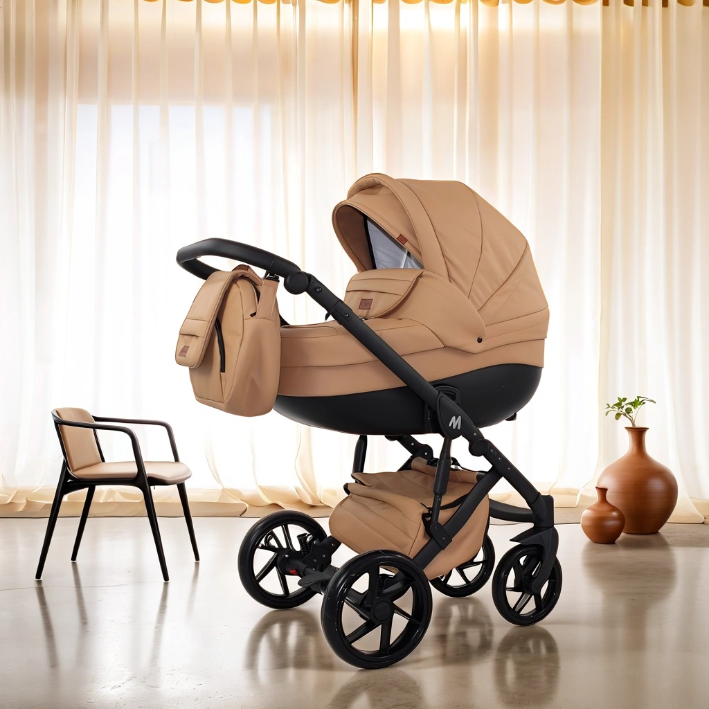 MOMMO AAA Baby Stroller 2in1/3in1/4in1 Eco Leather