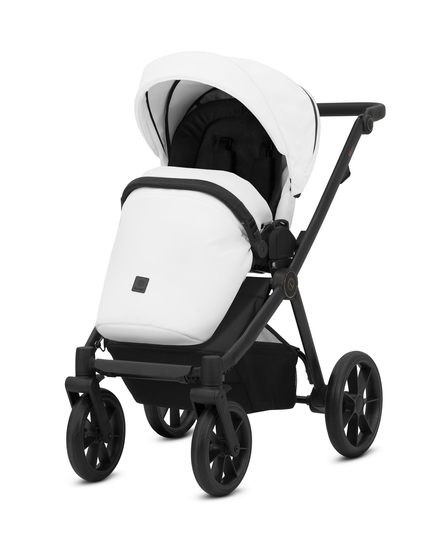 Kunert Brav Baby stroller 3in1 Luxurious eco leather White