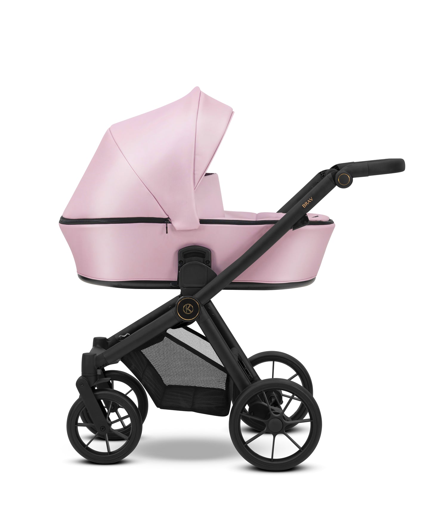 Kunert Brav Baby stroller 3in1 Luxurious Eco leather Pink