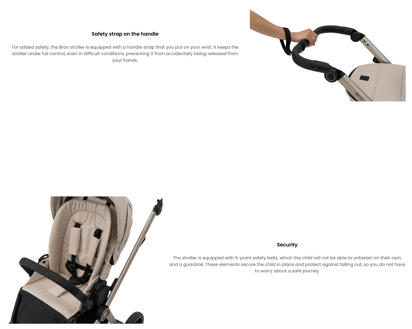 Kunert Brav Baby Stroller 2in1/3in1/4in1 Luxurious Eco Leather & Textile Design for Modern Parents